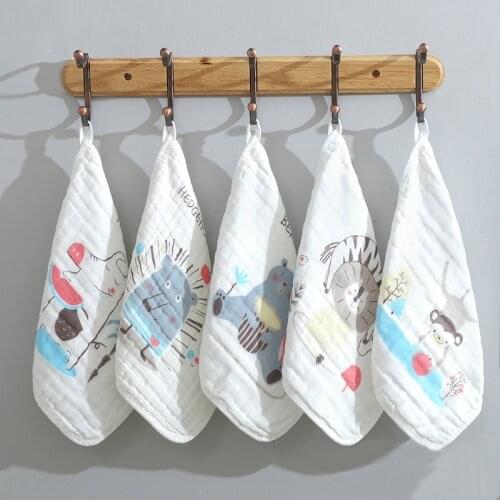 6 Layer 100% Cotton Baby Face Towel Newborn Wipes Baby Washcloth Kid Napkin Infant Baby Stuff for Newborns Baby Towel Set Square