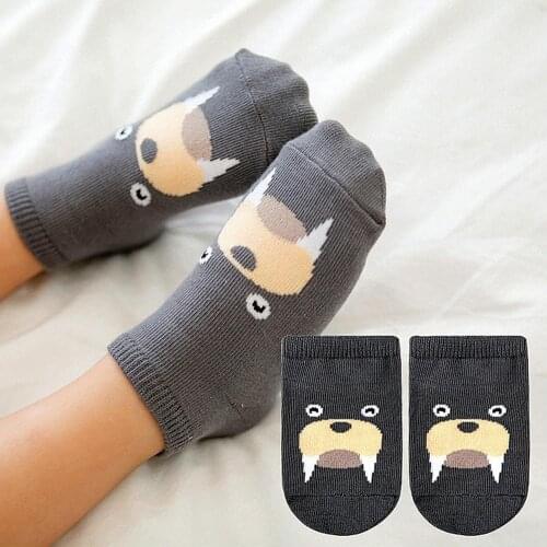 8Pair Cartoon Toddler Boat Socks Animal Newborn Baby Anti-Slip Floor Sock Supplies for Household Children Decoration