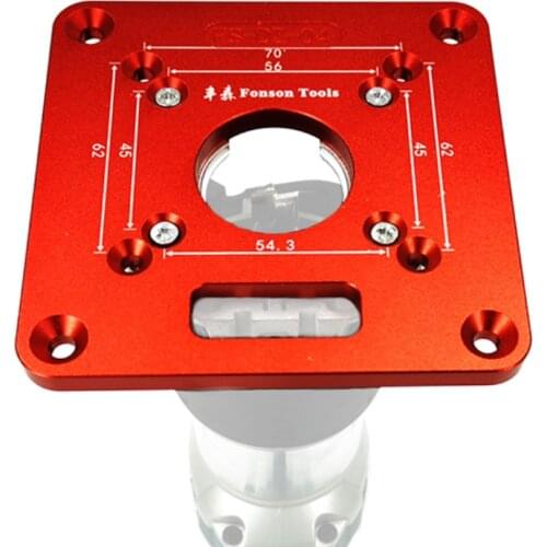 Aluminium Alloy Router Table Insert Plate Woodworking Benches Aluminium Wood Router Trimmer Models Engraving Machine Wood Tools