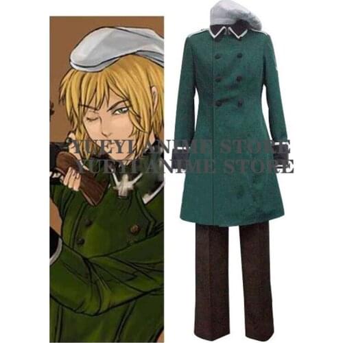 Anime APH Axis Powers Hetalia Switzerland Military Uniform Cosplay Costume customized any size