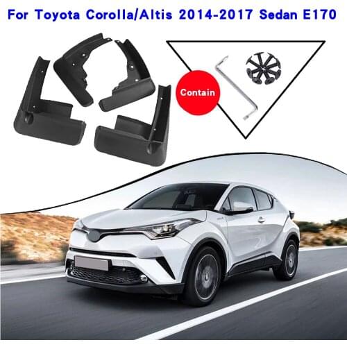 Car Fender Accessories For Toyota Corolla Altis E170 2014-2017 Mudguards Splash Guards Fender Mudflaps Car Fender Mud Flaps