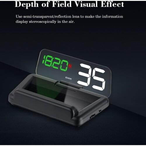 WIIYII T900 Car HUD Head Up Display OBD2 II EUOBD Overspeed Warning System Projector Windshield Auto Electronic Voltage Alarm