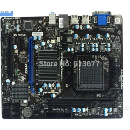 Free shipping original desktop motherboard for MSI 860GM-P43(FX) AM3+ DDR3 RAM 16GB 10 USB2.0 motherboard