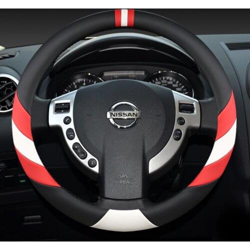 Car Steering Wheel Cover for Nissan Versa Almera Primera Tiida Terrano Qashqai J10 350z Kicks Patrol Murano NV200 Xtrail
