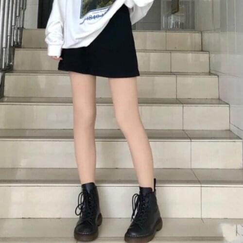 40GC Women Colorful Shirt Extender Mini Skirt Elastic High Waist Adjustable Layering Fake Top Lower Sweep Half-Length Split for