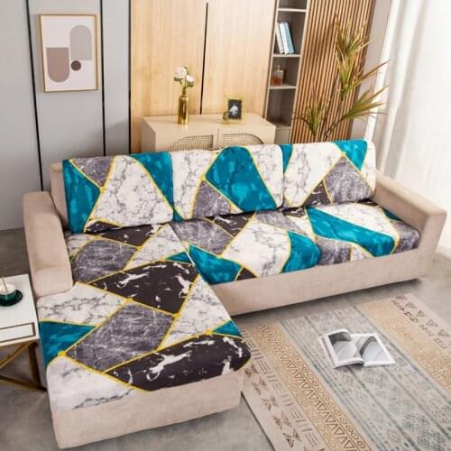 Elasticity Sofa Covers for Living Room Printed Sofa Seat Cover L-shaped Couch Cushion Chair Cover Slipcover Funiture Protector