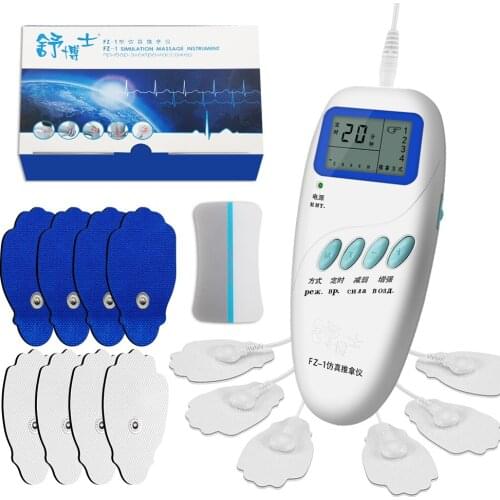 Electrical EMS Acupuncture Muscle Stimulator FZ-1 D'arsonval Physiotherapy Tens Machine Electrode Pads Massage Body Frequency Ru