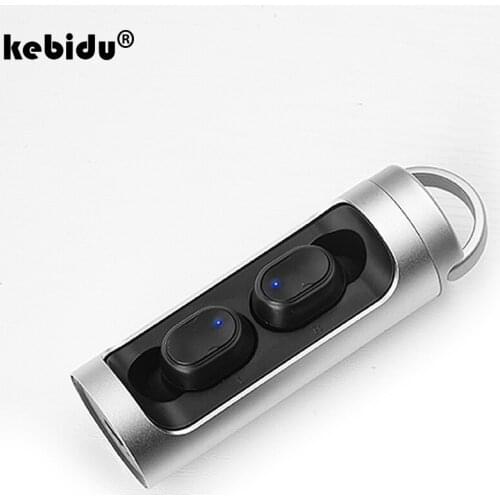 Kebidu Wireless TWS Bluetooth 5.0 Earphone Sports Headphones Stereo Wireless Earphones Mini Earbuds with Mic and Charging Box