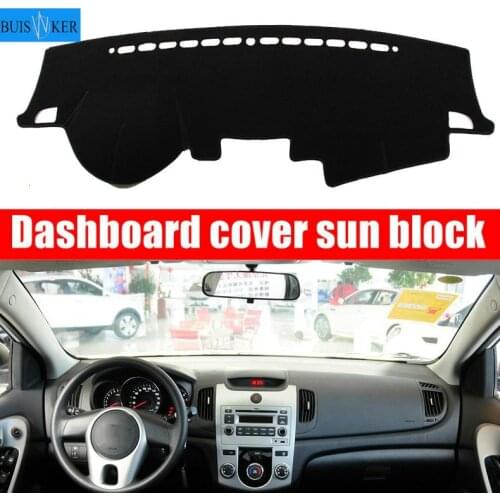 Car Dashboard Cover Pad Mat Sun Shade Instrument Carpet Protector Accessories For Kia Forte Koup Cerato 2009 2010 2011 2012 2013
