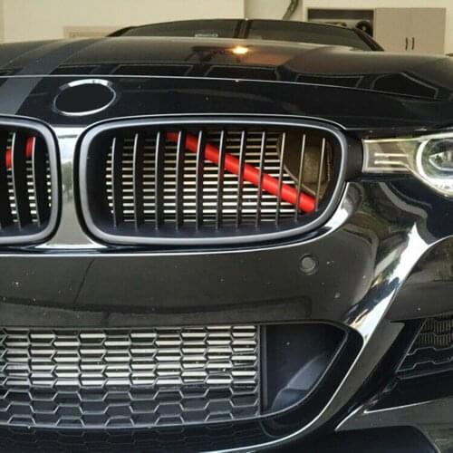 2pcs Red Behind Kidney Grille V-Bar Decoration Cover Trims For BMW 2 3 Series Z4 G20 Car Grille Trim Strips