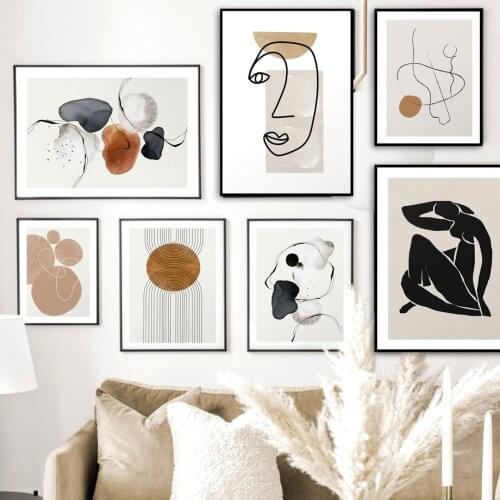 Matisse Abstract Figures Geometric Color Wall Art Canvas Painting Nordic Posters And Prints Wall Pictures For Living Room Decor