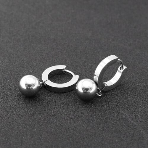 DOUBLEHEE 39 Ball Trendy Brief Titanium Stainless Steel Colors Plated Men Earring Drop Earrings For Women Classic Jewelry