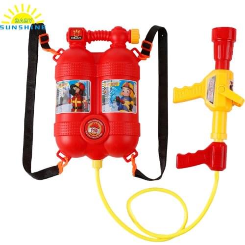 Fireman water spraying toy set Backpack Water Spraying Toy With a large water tank Children Outdoor Water Beach Toys for Kids