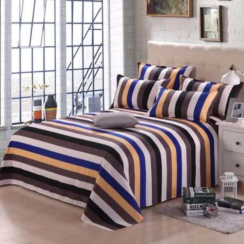 Bed Sheet + Pillow Case Decor Brand 100% Cotton Bed Sheets Home Textile Para Bed Sheet New Pattern Protector Bed Coverlet