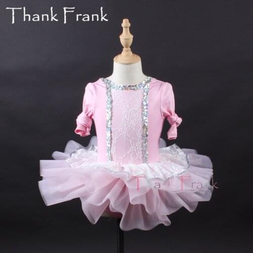 New Sequin Tutu Ballet Dress For Girls Women Long Sleeve Ballet Leotard Dresses Kids Lace Ballerina Costume Adult Dance Costumes