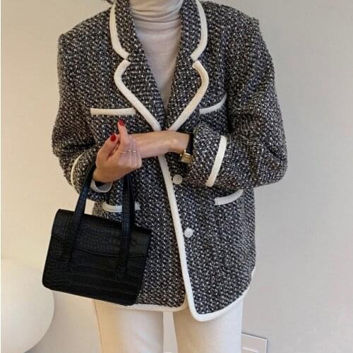 New Winter Coat Womens Oversize Fashion Cashmere Wool Coats Outerwear Female Short Thickening Warm Woolen Overcoat Women Trench