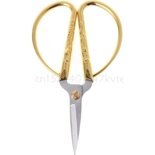 New Design Gold Dragon Phoenix Bonsai Scissors Wedding Shears Home Office Cutting Tool 2019