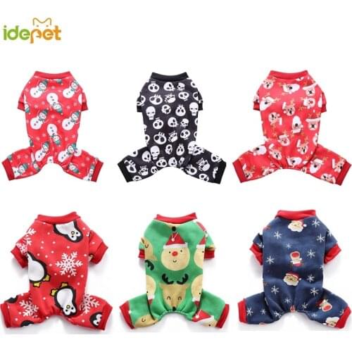 Hot Sale Pet Cat Clothes For Dog Clothing Halloween Pet Costume Dog Clothes Christmas Suit Cat Jumpsuit Warm Dogs Pajamas 35