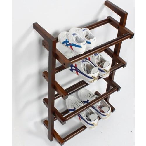 Nordic Narrow Shoe Rack Japanese Creative Doorway Beech Storage Storage Rack Home Space-saving Multi-layer Japanese Shoe Rack