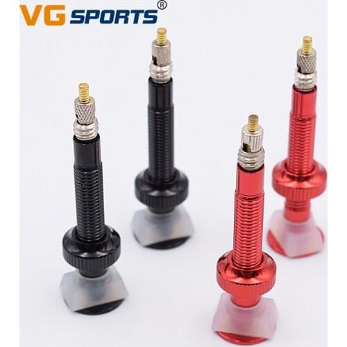 40mm Road Bike Extender Valves Ultra-light Aluminum 1 Pair With Tubeless Valve Core For Bicycle Tubeless Tire and Removal Tool