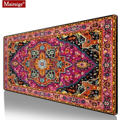 Vintage Persian Rug Mouse Pad XXL Gamer Desk Mat Large Computer PC Padmouse Moroccan Carpet Gaming MousePad 90x40cm/70x30cm