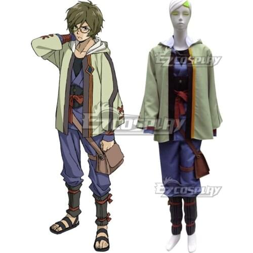 Kabaneri Of The Iron Fortress Ikoma Green Cosplay Costume E001