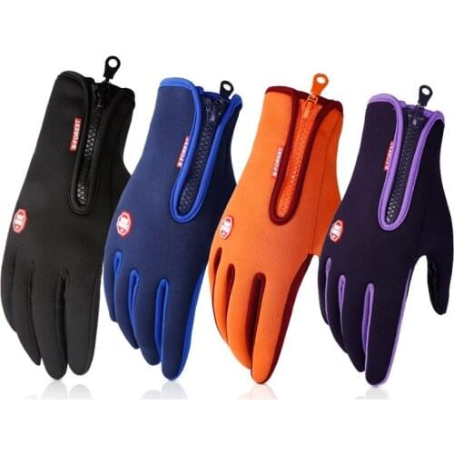 Cold-Proof Winter Gloves Men Women Waterproof Warm Fluff Cycling Skiing Climbing Windproof Motorcycle GlovesTouchscreen AntiSlip