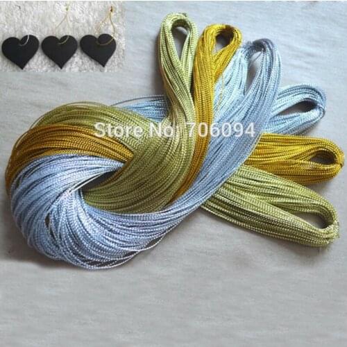 1pc=110yards,Multifunctional Metallic Jewelry Cord ,hang tag string,Nylon Thread , Gold,Light Gold,Silver