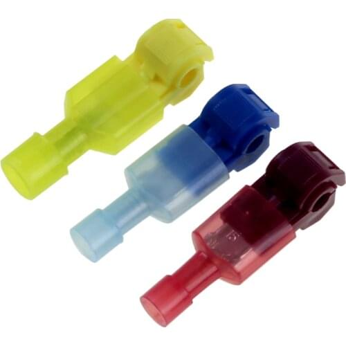 NEW 10Pcs 10A-20A T Type Quick Splice Crimp Terminal Wire Convenient Connector Scotch Lock Quick Splice Electrical