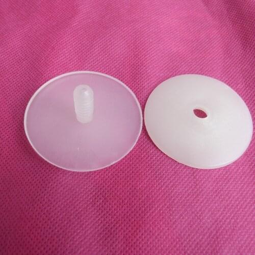 20set/lot new 50mm white plastic toy joints & washer for diy doll materials