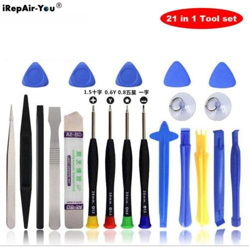 21 in 1 Mobile Phone Repair Tools Kit Spudger Pry Opening Tool Set for iPhone 11 Pro XS X 8 7 6S 6 Plus Screwdriver Hand Tools