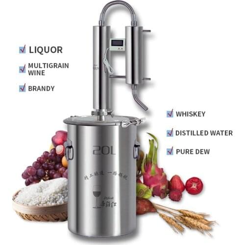 35L stainless steel stills, homemade brewing equipment, homemade wine pure dew, distilled water vessels, distillation tower