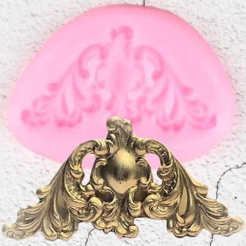 DIY Sugar Craft Cake Vintage Relief Border Silicone Mold Fondant Mold Cake decorating Tools Gum Paste Mold