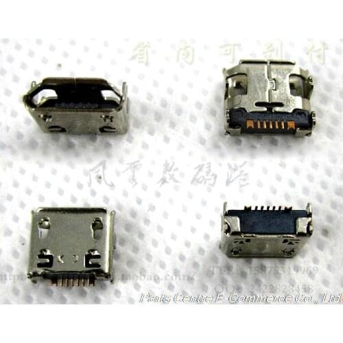 50 pcs New Micro USB Jack for samsung S5368 W999 S6102 C3222 charger connector dock port plug