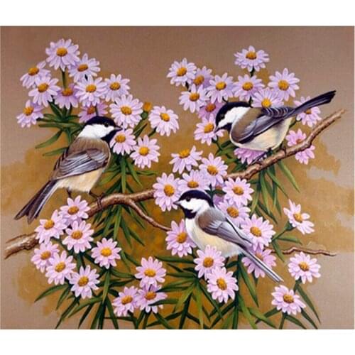 5D diy Diamond Painting cross stitch Resin round Rhinestones art Diamond embroidery bird painting handmade Home Decor