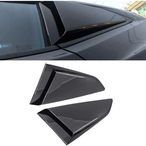 Car Black Side Window Louver Rear Windows Decoration Shutter Cover Trim for Chevrolet Camaro 2016-2019