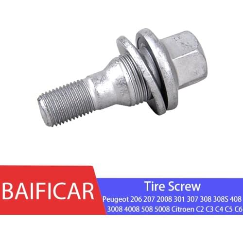 Baificar New Genuine 4 Pcs Wheel Tire Screw For Peugeot 206 207 2008 301 307 308 308S 408 3008 4008 508 5008 Citroen C2 C3 C4 C5