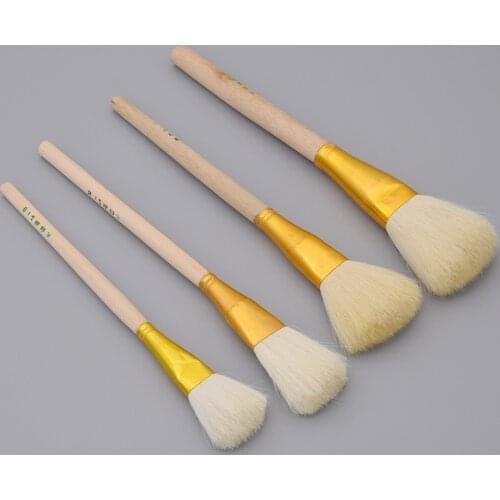 Big Head Wooden Brushes Shapers Artists Paint Brushes Diy Pottery Clay Cleaning Sculpture Carving Tools Accessories