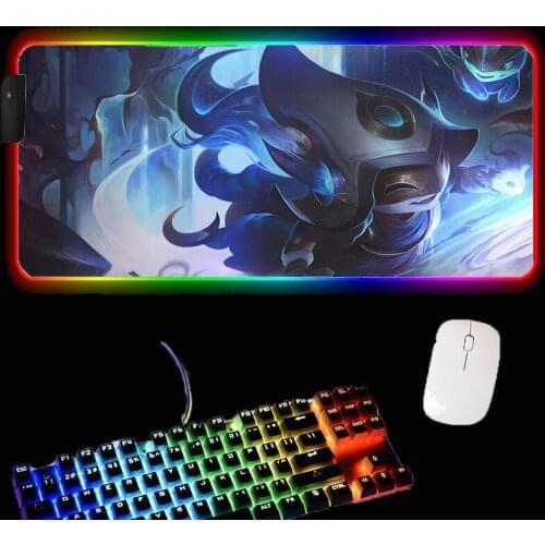 Large Gaming Accessories Mouse Big Standard Pad Anime RGB Office Desk Mat LED Household Carpet Mat XXL Natural Rubber 40x90cm