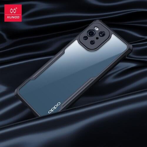 For OPPO Find X3 Pro Case Shookproof Airbag Bumper + Transparent Back Cover for Find X3 Neo Lite Case Xundd