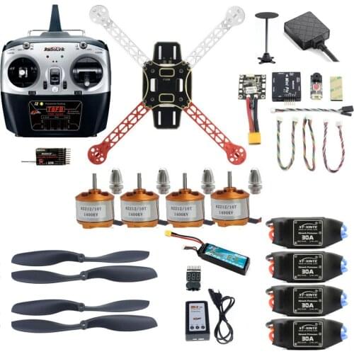JMT 2.4G 8CH 330 Mini RC Quadcopter Unassemble DIY Drone FPV Upgradable With Radiolink Mini PIX M8N GPS Altitude Hold Model