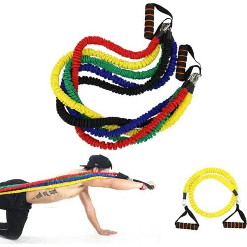 Yoga Fitness Elastic Resistance Bands 20 lbs Sports Home Gym Arm Strength Sit-ups Training Pilates Tensile Pull Rope Equipment