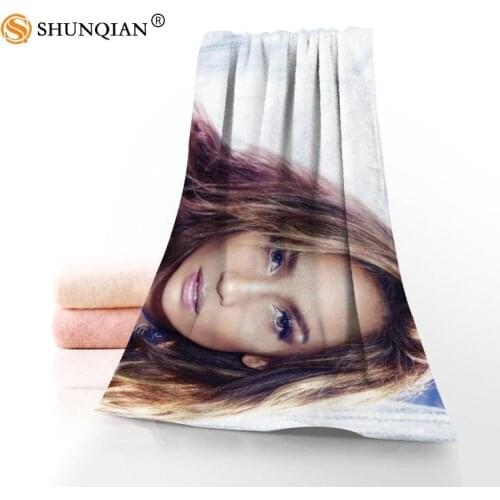 Hot Custom Jennifer Lopez Towel Printed Cotton Face/Bath Towels Microfiber Fabric For Kids Men Women Shower Towels A7.24-1