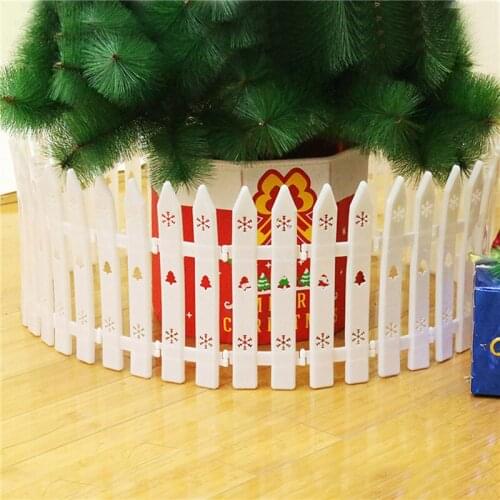 Christmas Fence Decoration Snowflake Christmas Tree Removable Fence Atmosphere Decoration Home Garden Decorations