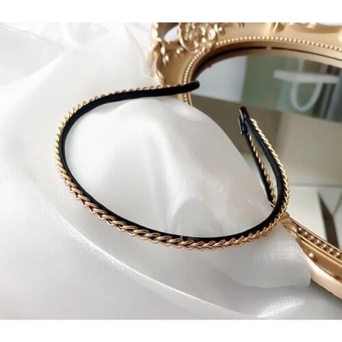 Classic Ladies Girls Cute Thin Chain Headband Hairband Hair Accessories Wholesale Gift Headress