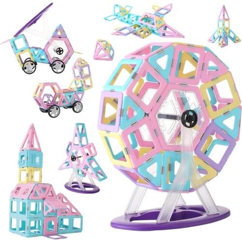 Big Size Magnetic Blocks Modeling & Building Construction Designer Ice Cream Color Magnet Toys for Children Kids Gifts