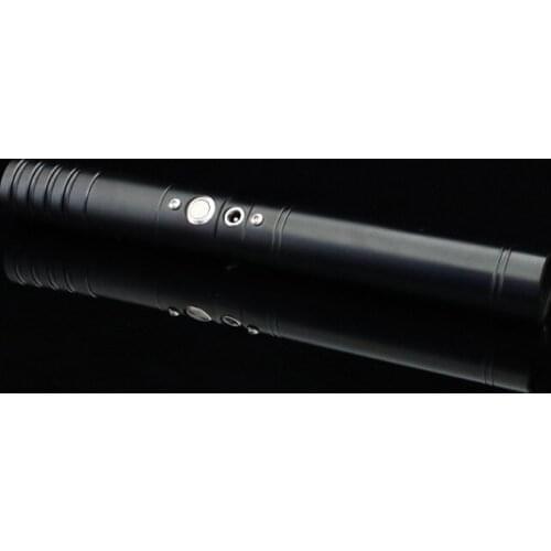 98cm Length Metal Handle Lightsaber RGB 7 Color Changing Diameter 25.4mm Blade Support Heav Dueling Black Silver Color Handle