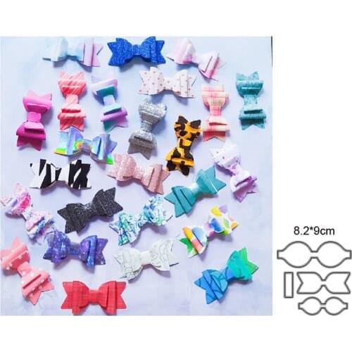 Metal Cutting Dies Cut Mold 3D Lace Bow Frame Decoration Scrapbook Paper Craft Knife Mould Blade Punch Stencils