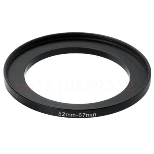 NEW 52mm-67mm BLACK Aluminum metal selling 52-67mm 52 to 67 52mm to 67mm Step Up Ring Filter Adapter HOT Wholesale