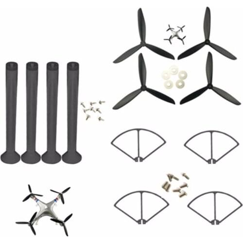 BLL SYMA X8 X8C X8G X8W X8HC X8HW axis propeller blades upgrade drone black protective sleeve protective ring gear tripod